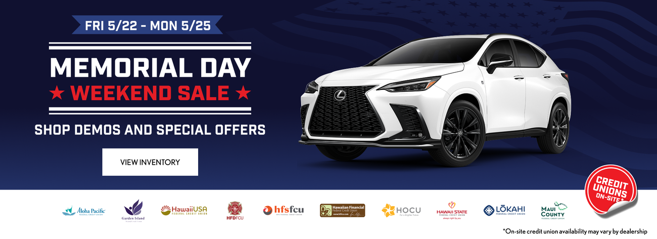 Memorial Day Weekend Sale. Shop Demos and Special Offers.